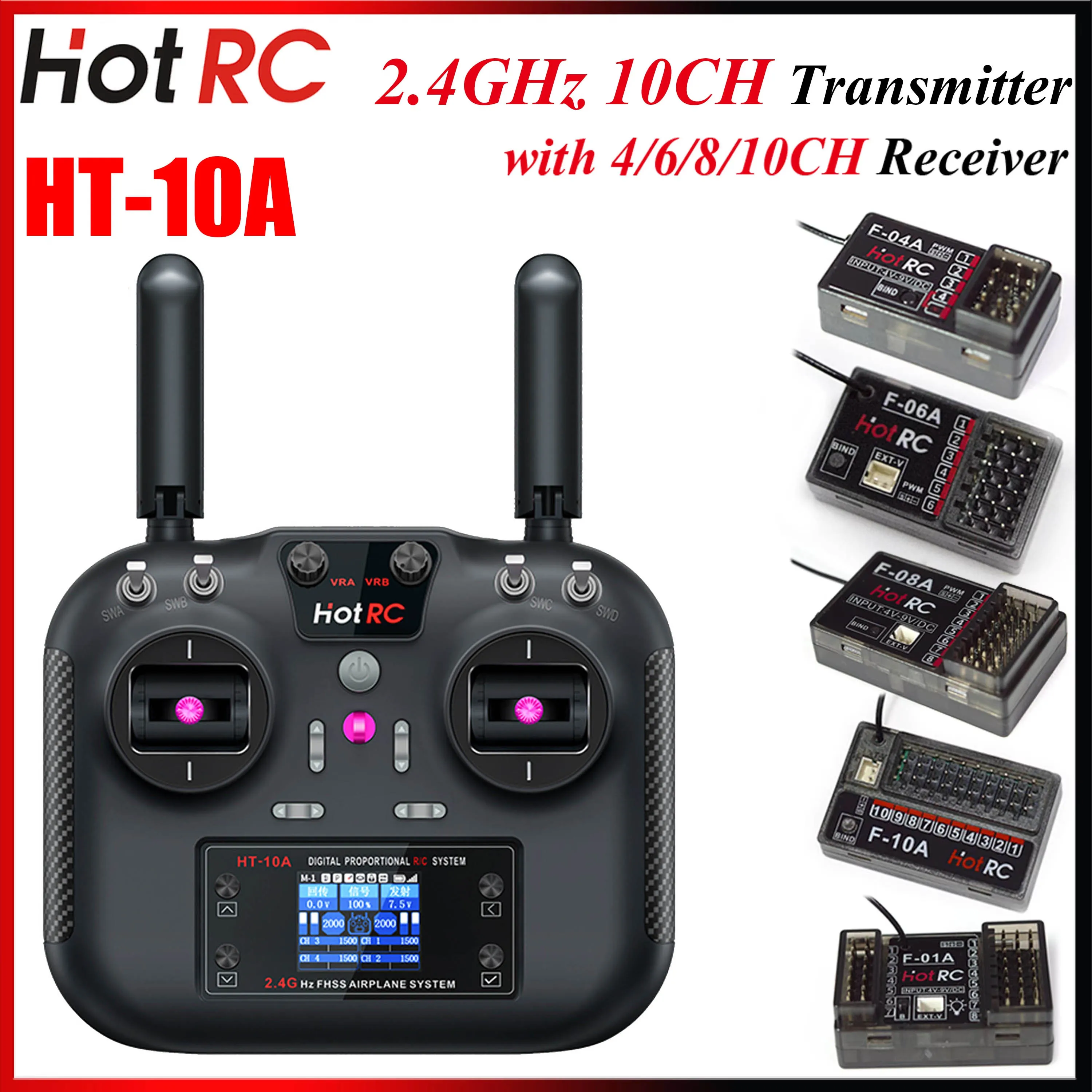 HotRC HT-10A 10CH Remote Control System User Manual