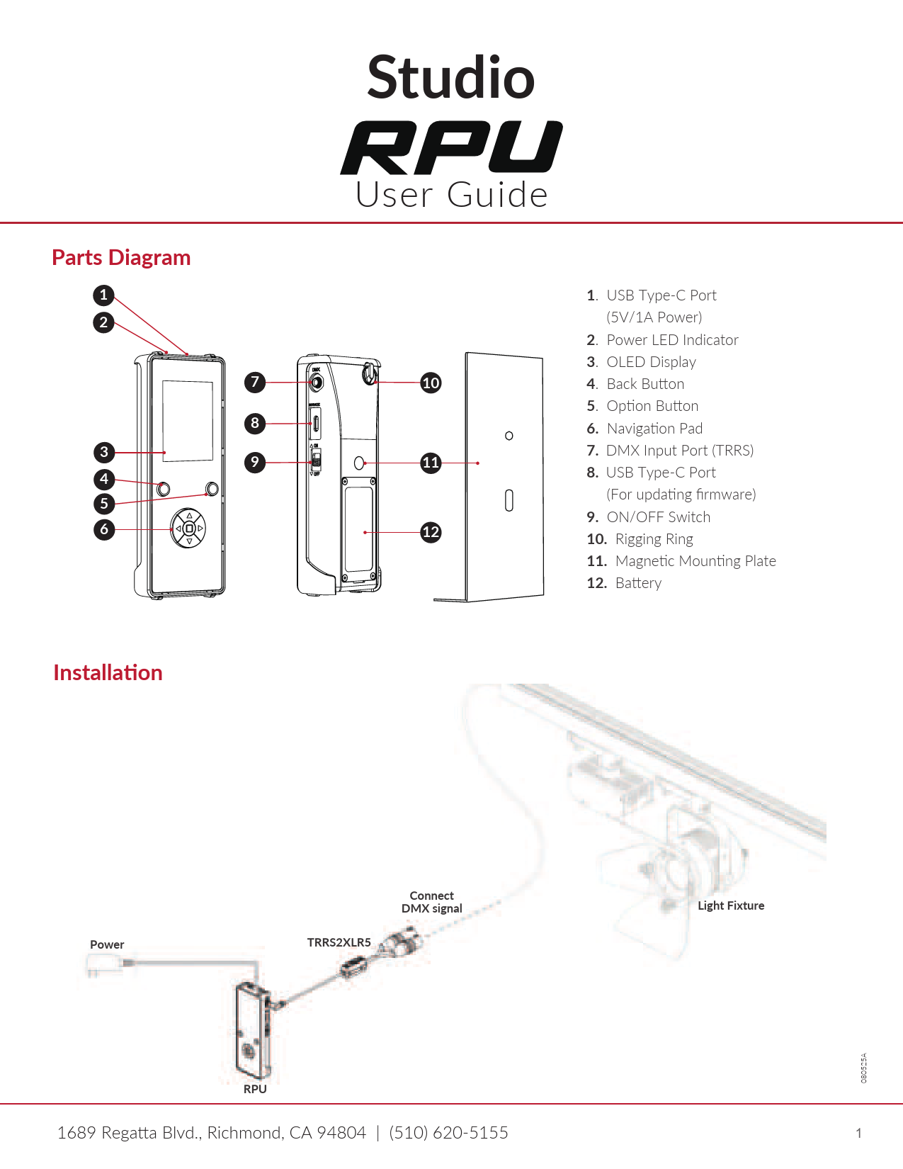 Studio RPU User Guide