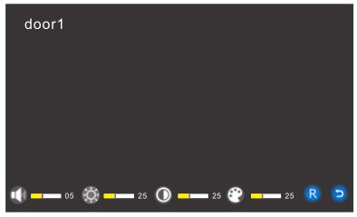 WiFi Video Intercom System Indoor Monitor - Color Parameter Settings