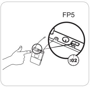 Shure FP Wireless System - Power up the FP5 Receiver