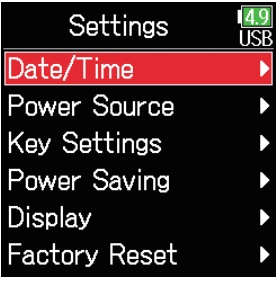Date and Time Setting Inductions