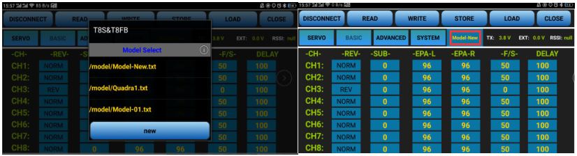RADioLink T8S （FHSS） - Parameters Setting Steps and Multiple Model Data Storage