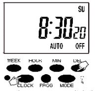 CFGROW Digital Timer Outlet User Manual - Sec Setting