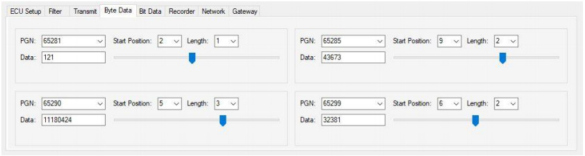 Softwares JCOM1939 Monitor ProPro-X-Byte Data Editing –