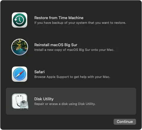 Utilities window