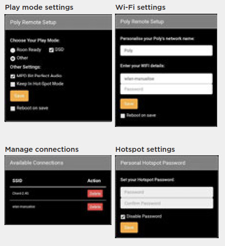 CHORD Poly Wireless Streaming Module- Play Mode settings