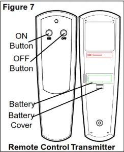 Dimplex Optional Remote Control - Remote Control Transmitter