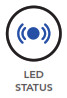 SENA 50R Motorcycle Bluetooth Communication System with Mesh Intercom- led