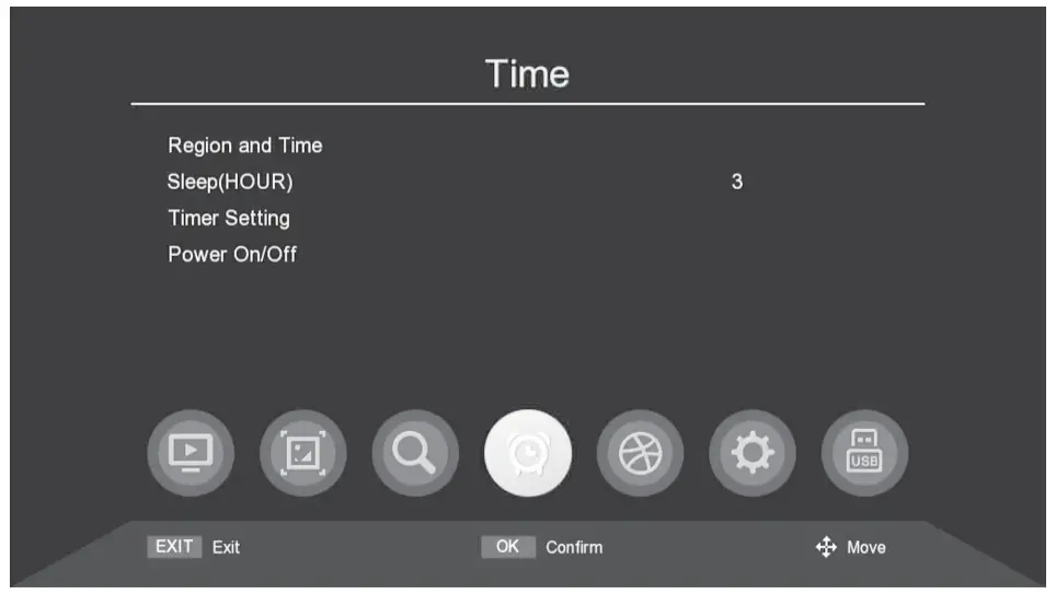 TECHMADE DVB T2 Decoder Receiver -time set