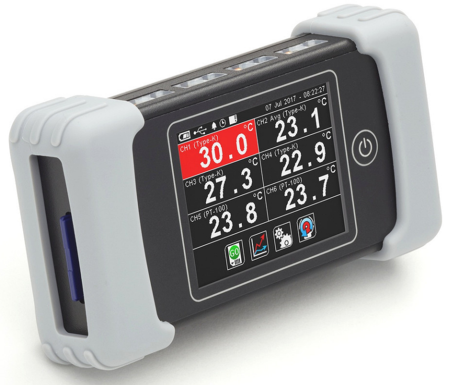 CALEX Excelog 6 6 Channel Temperature Data Logger with Touch Screen
