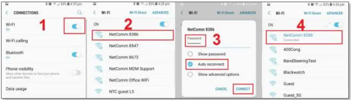 NetComm NF20 Wireless Security - Android