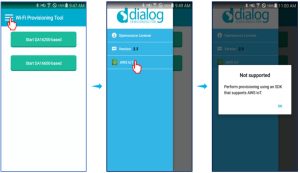 dialog DA16200 Provisioning the Mobile App for Android and iOS - Test AWS IoT on Mobile Phone 3