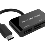 gembird UHB-CR3-02 Compact USB Type-C SDXC Combo Card Reader - featured