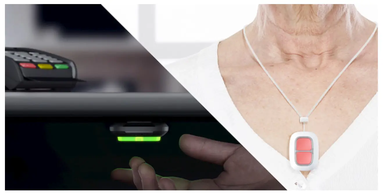 AJAX DoubleButton Wireless Hold Up Device with Advanced Protection - Application