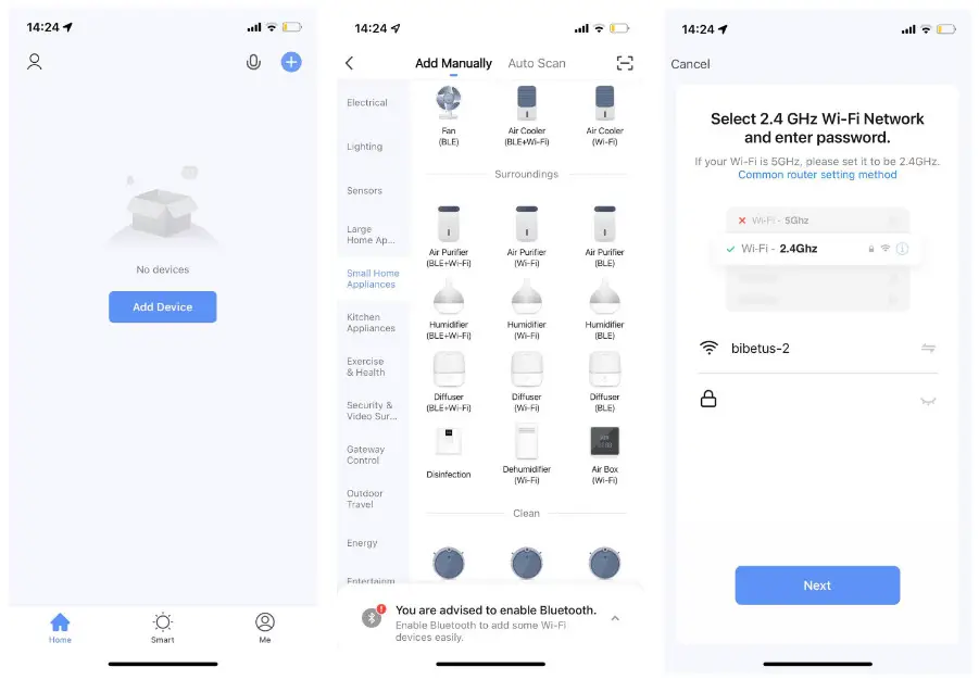 Configuration of Airbi Spring ConnectionControl - Register 2