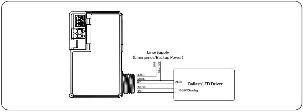 ENCELIUM WPLCM Wireless Area Lighting Control Module - Lighting Wiring