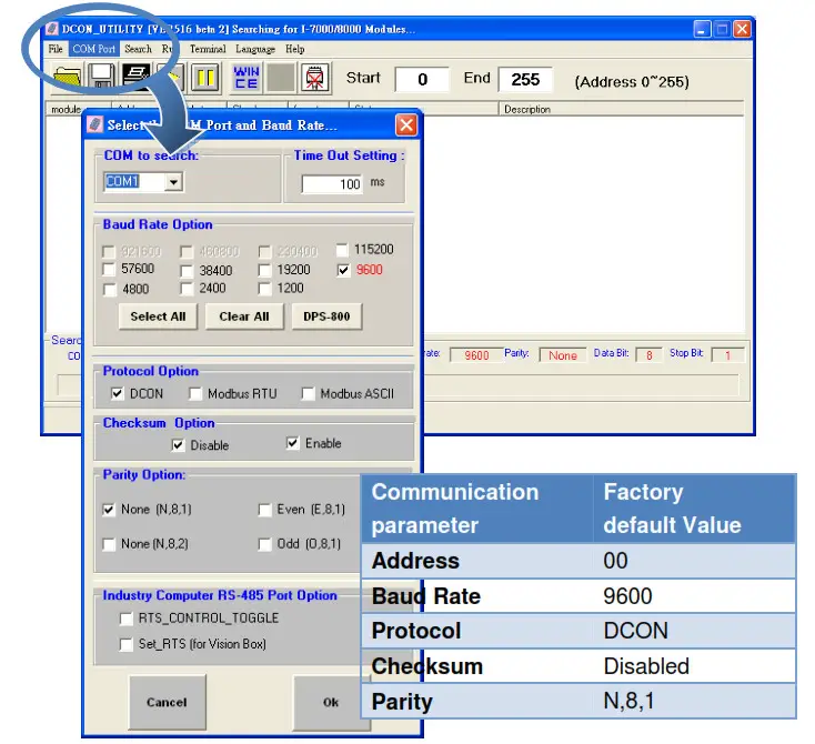 ICP DAS tM P4C4 4 Channel Isolated DI and 4 Channel Isolated DO Module- Use the COM1 port