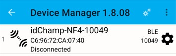 SERiALiO idChamp NF4x Wireless RFID NFC Reader Writer- device connect