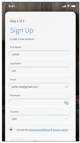 WABASH COMMUNICATIONS Setting up your Wi Fi and App User Guide - Enter your personal information