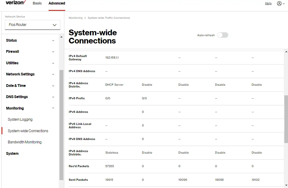 Full Status / System-wide Monitoring of Connections (more) 