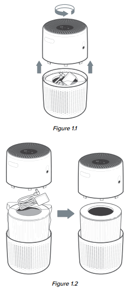 levoit LAP C161 WUS Core Mini Air Purifier - Figure 1