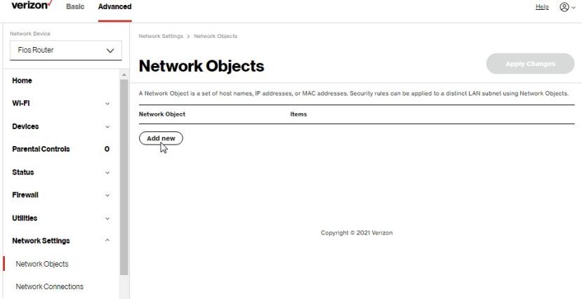 Network Objects 