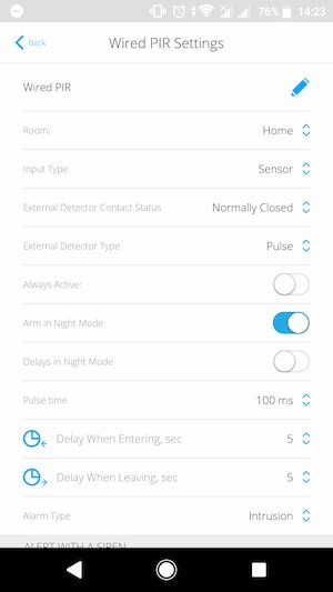 AJAX 20354 MultiTransmitter Module - back button