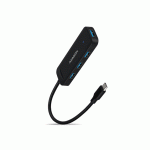 AXAGON HUE L1C 4 Port Superspeed USB C Travel Hub - Featured Image
