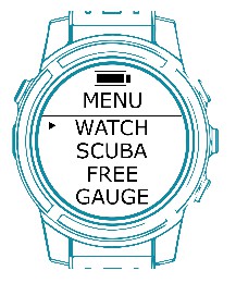 CREST CR-4 Dive Computer -Menu