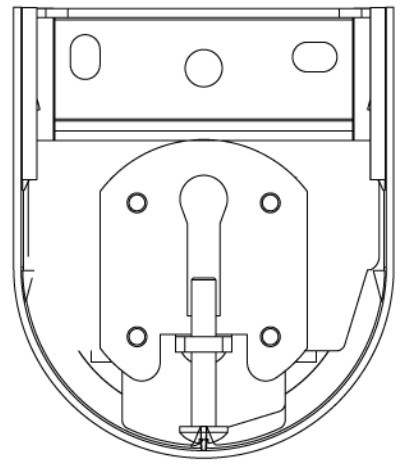 CRESTRON CS SHADE-ROLLER BATT Window Shading Solution - Side Idler Bracket Ceiling or Header Mountt