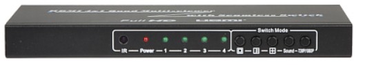 DELTA HDMI SW 4 Multi Viewer Switcher - Front panel