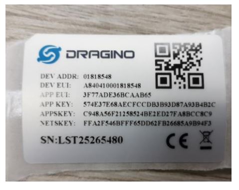 DRAGINO LSN50v2-D20 LoRaWAN Temperature Sensor - Create a device in TTN with the OTAA keys from LSN50V2-D20