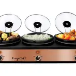 MegaChef Triple 2.5 Quart Slow Cooker and Buffet Server - Featured Image