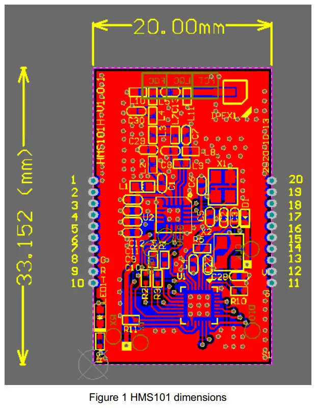 hoymiles HMS101 Sub 1G Transmitter Module-