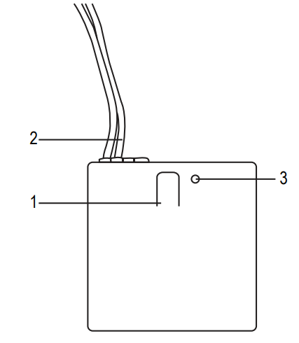 sygonix 1553978 RSL Wireless Switch with Voltage Detection - Operating elements