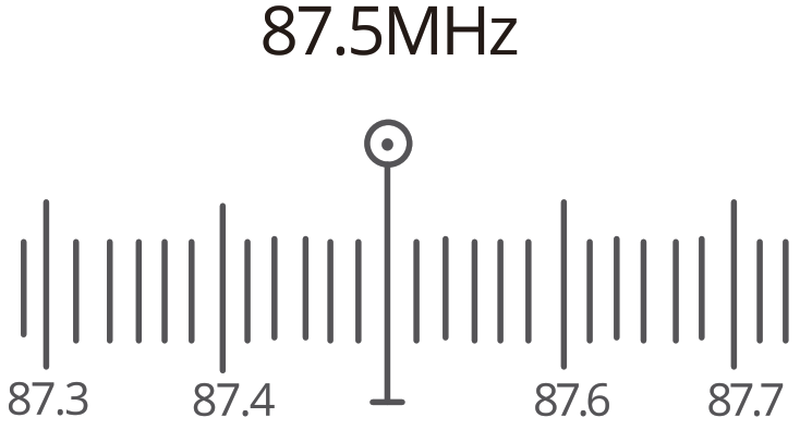 CRUST CS50 Car Bluetooth FM Transmitter - Frequency