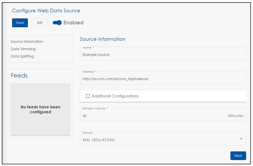 DAKTRONICS Data Studio for Managing Data Feeds - Figure 2
