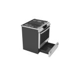 GE Profile P2S930YP 30 Inch Smart Dual Fuel Slide In Front Control Fingerprint Resistant Range - Featured Image