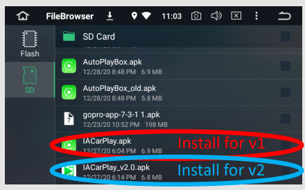 IACarPlay Module for Use with Insane Audio Receivers - FileBrowser App