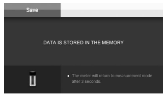 Storing readings into memory
