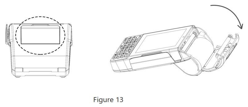 XCL AT 100 Series Terminal Payment Device - Loading the Paper