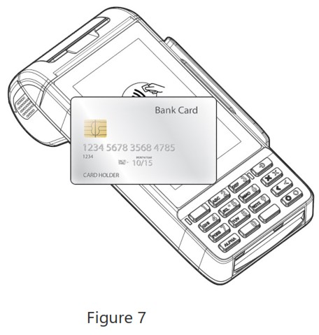 XCL AT 100 Series Terminal Payment Device - Using the Contactless Card Reader
