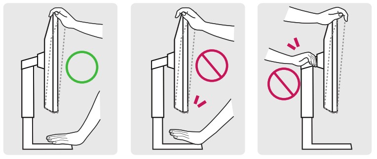 LG 35WN65C LED LCD MONITOR - Adjusting the Angle