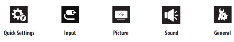 LG 35WN65C LED LCD MONITOR - Menu Settings