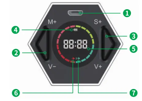 PIHEN ‎LJN TM2 Ticktime Kitchen Timer Multi Function Electronic Digital Timer - charging