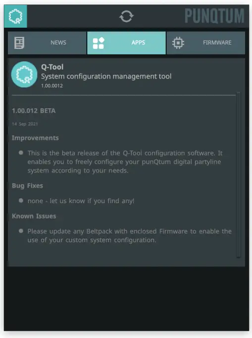 PUNQTUM Q Tool System Configuration Software Q Series Network Based Intercom System- fig2