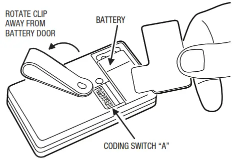 Linear DT 2A Two-button Digital Transmitter - fig