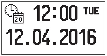 Regulus ACC30 CONSTANT TEMPERATURE ACTUATOR - Time and date