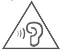 Securus P06SA Wifi Android Tablet PC without a camera User Guide - Warning possible hearing damage icon