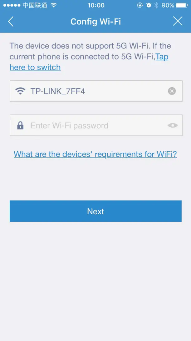 Shenzhen 851 Wireless IP Camera - Select network connection 2